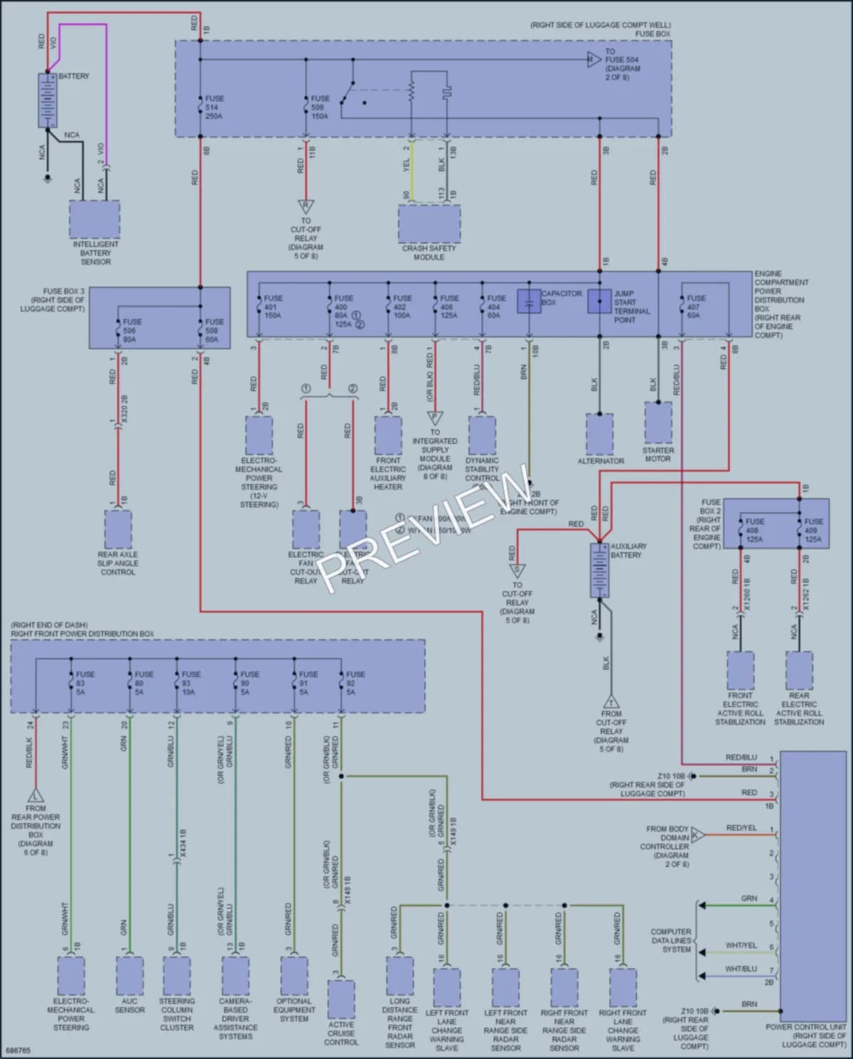 2019 BMW 750i Power Distribution wiring diagram preview
