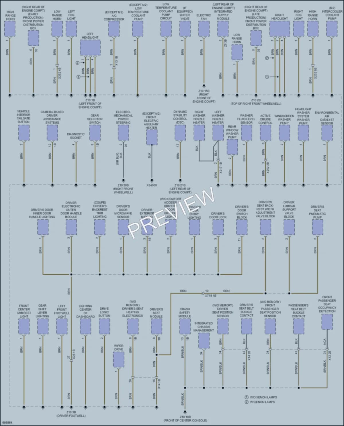 2019 BMW M2 Ground Distribution wiring diagram preview