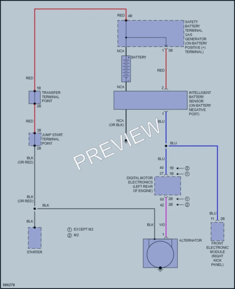 2019 BMW M240i Starting Charging wiring diagram preview