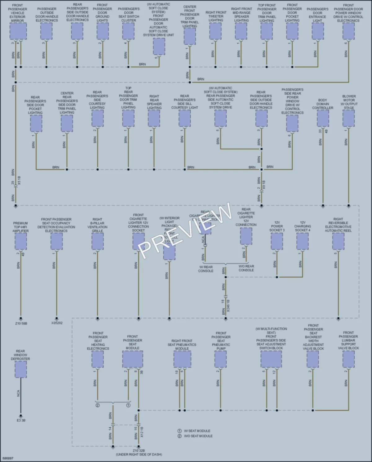 2019 BMW M550i Ground Distribution wiring diagram preview