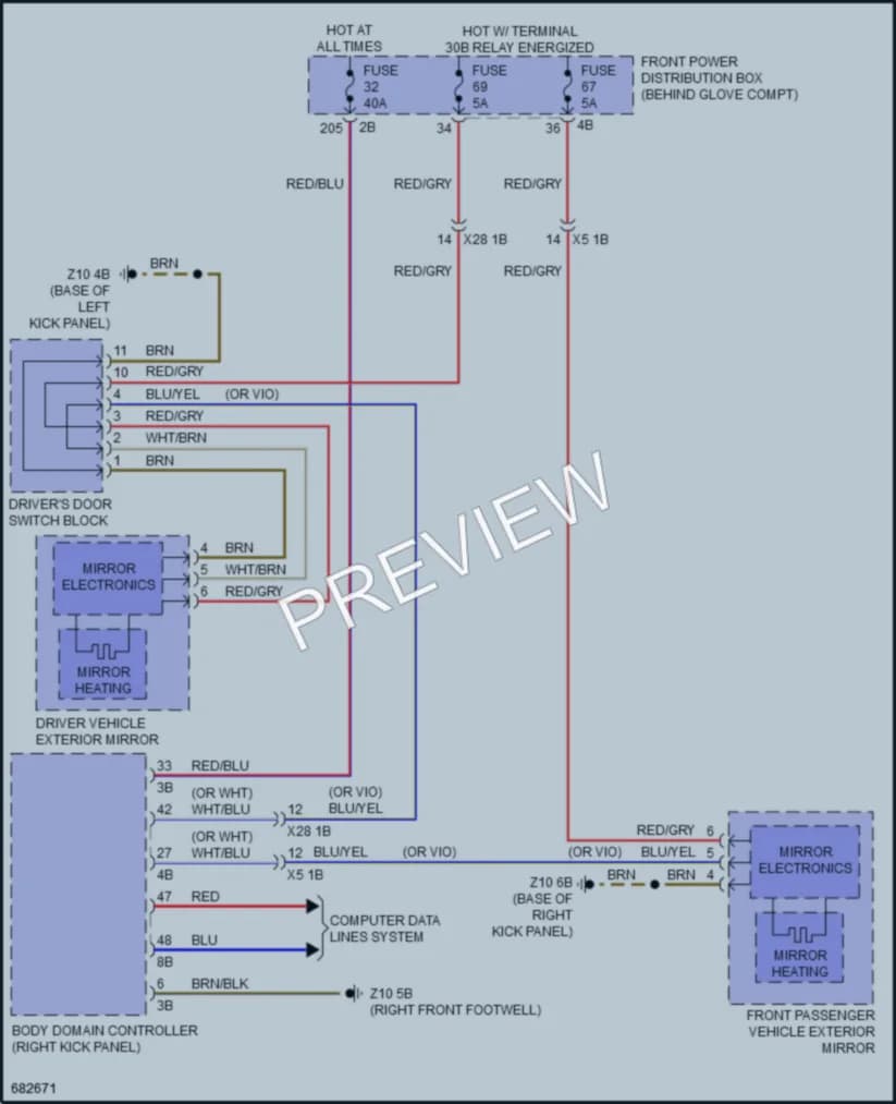 2019 BMW X1 Defoggers wiring diagram preview