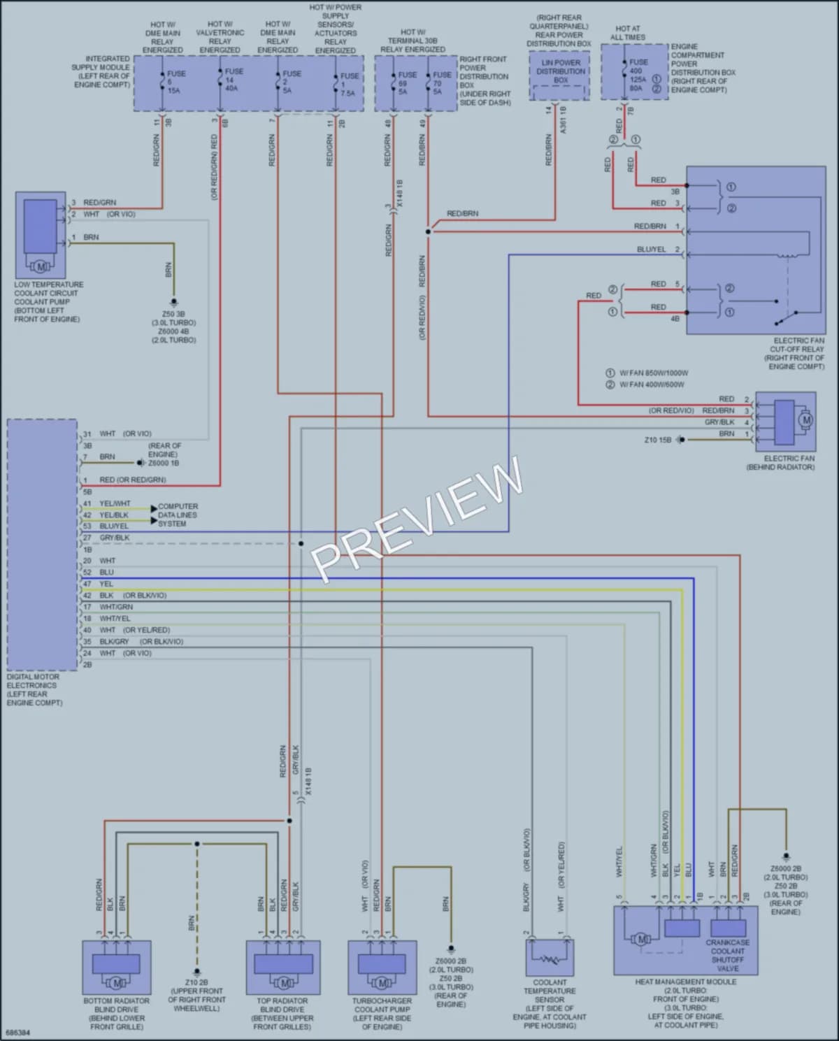 2019 BMW X3 Cooling Fan wiring diagram preview