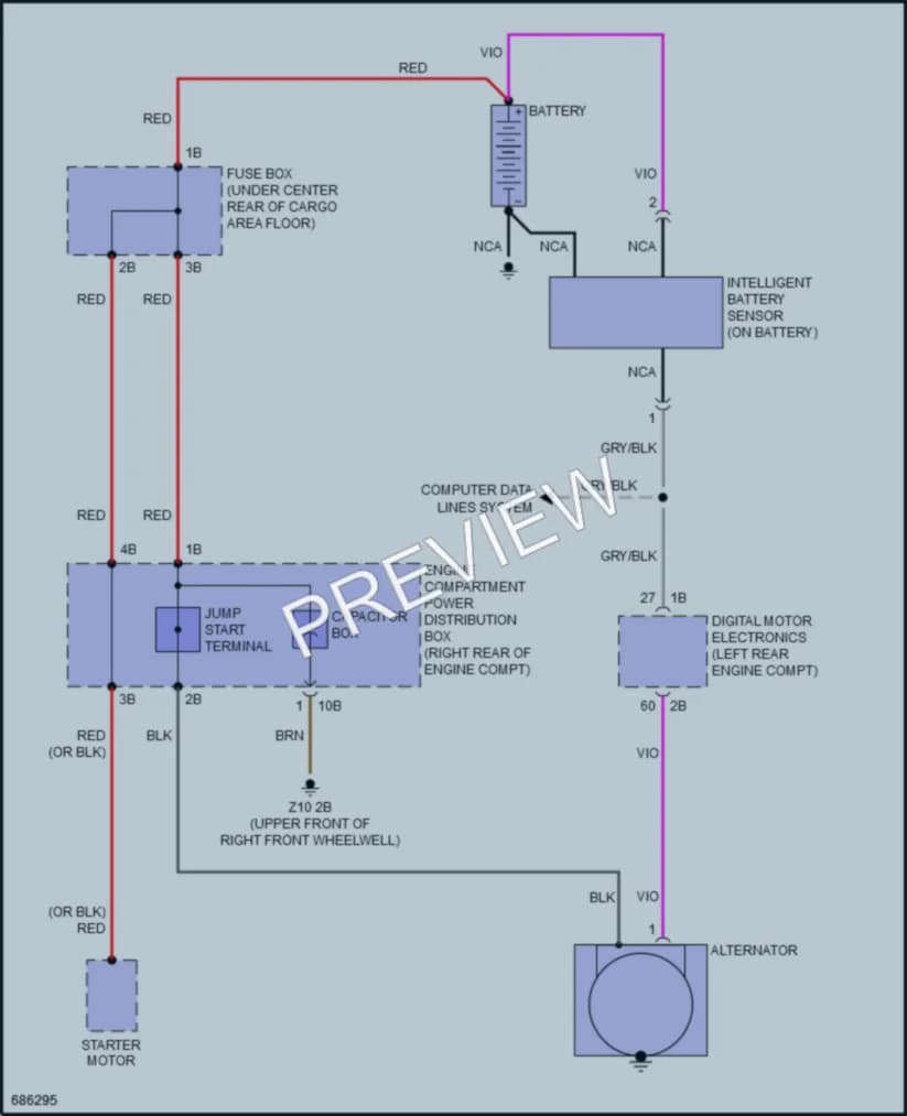 2019 BMW X3 Starting Charging wiring diagram preview
