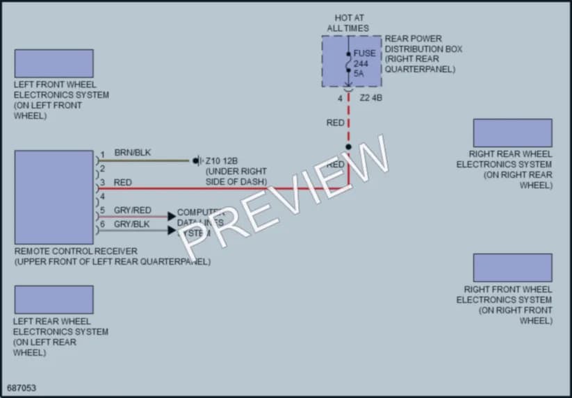 2019 BMW X3 Warning Systems wiring diagram preview