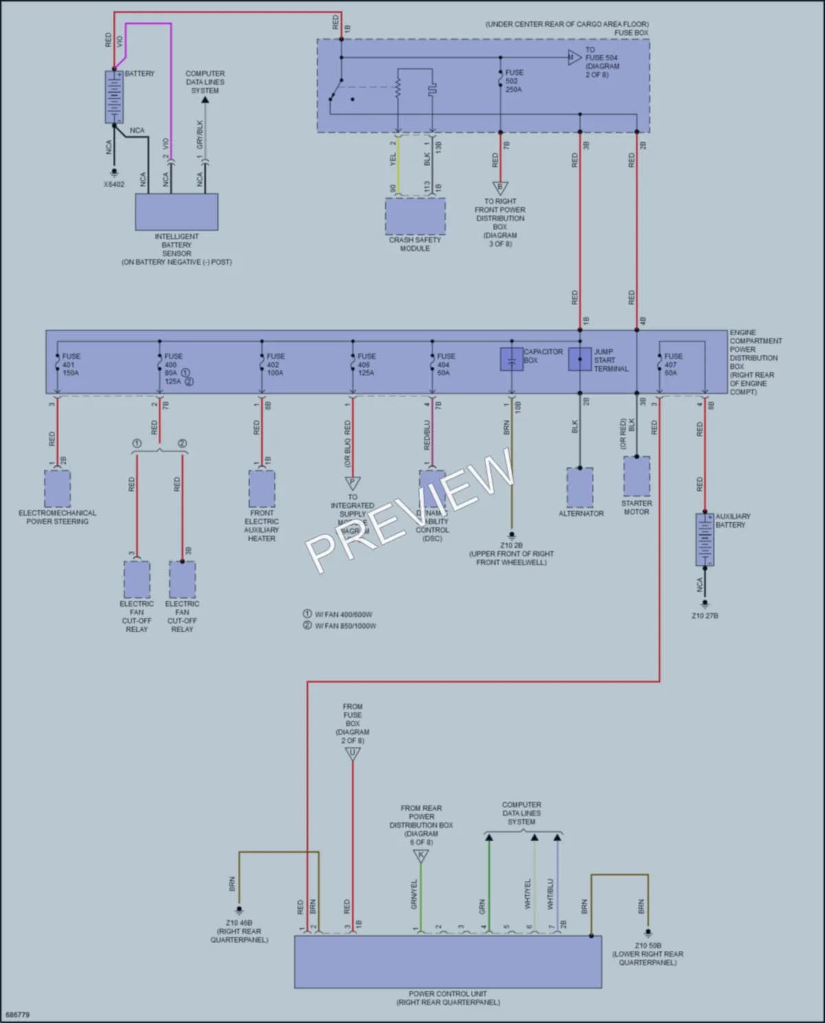 2019 BMW X4 Power Distribution wiring diagram preview