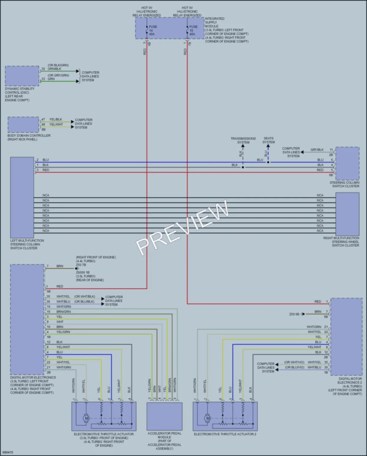 2019 BMW X5 Cruise Control wiring diagram preview