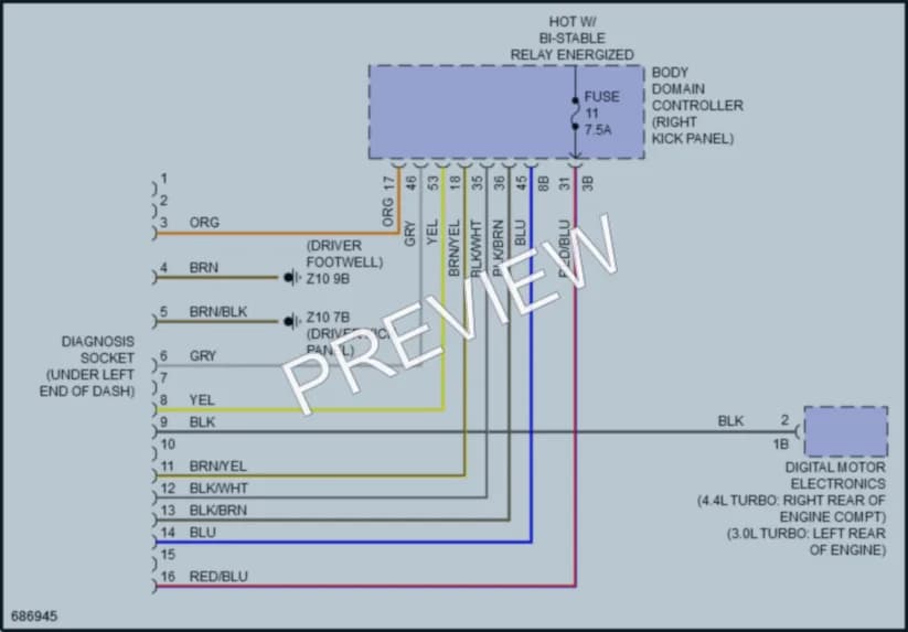 2019 BMW X6 Computer Data Lines wiring diagram preview
