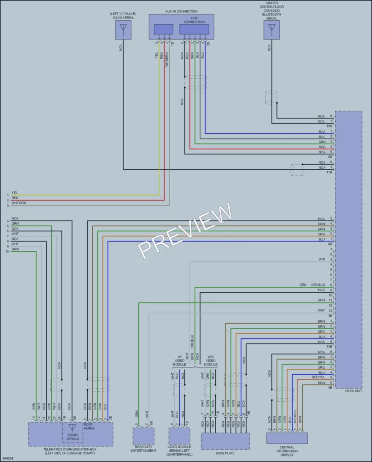 2019 BMW X6 Navigation wiring diagram preview