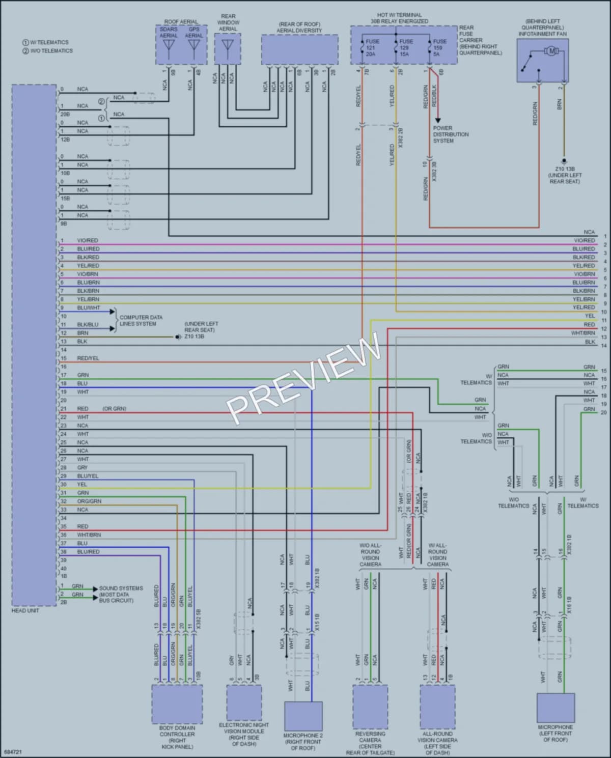 2019 BMW X6M Radio wiring diagram preview