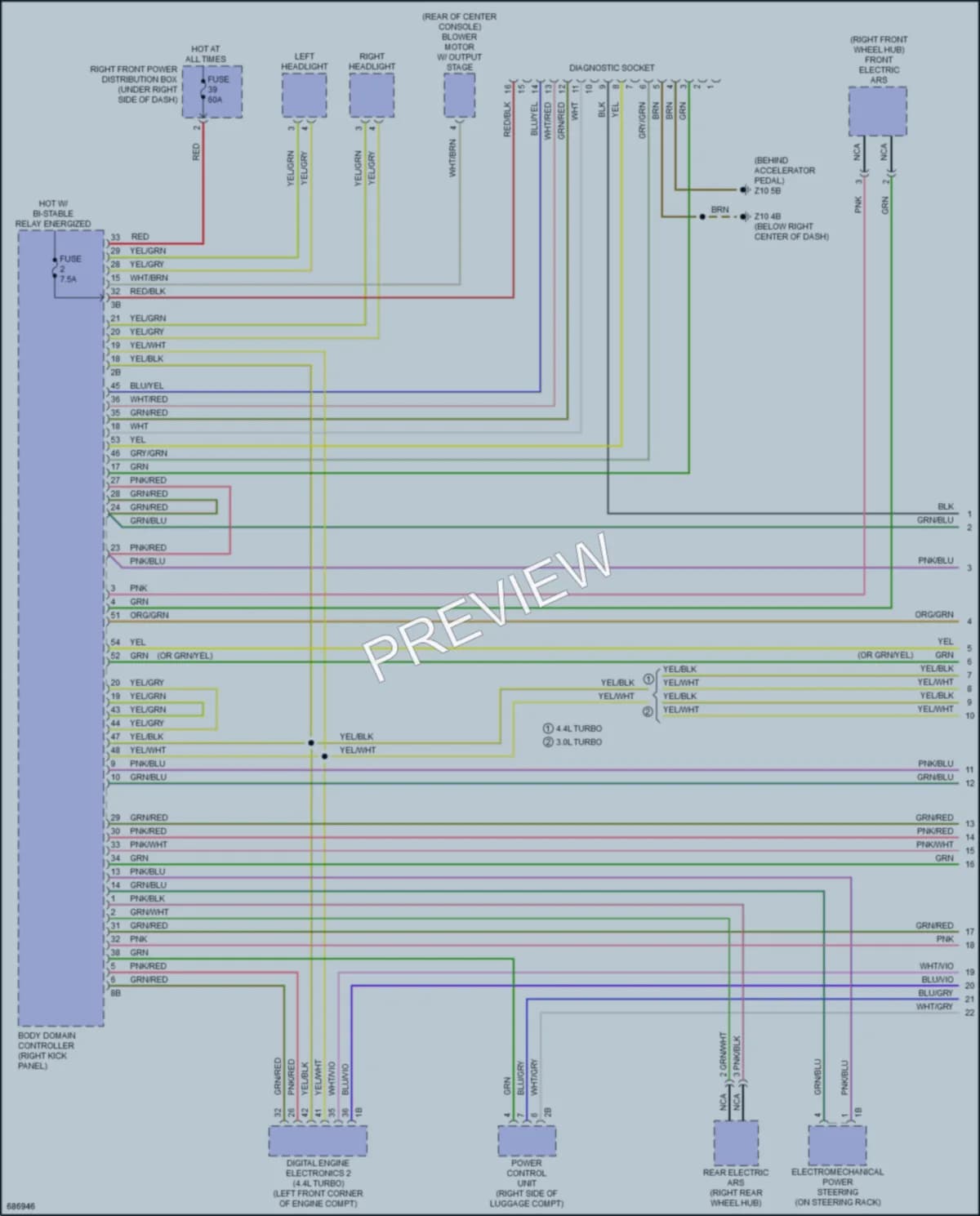 2019 BMW X7 Computer Data Lines wiring diagram preview