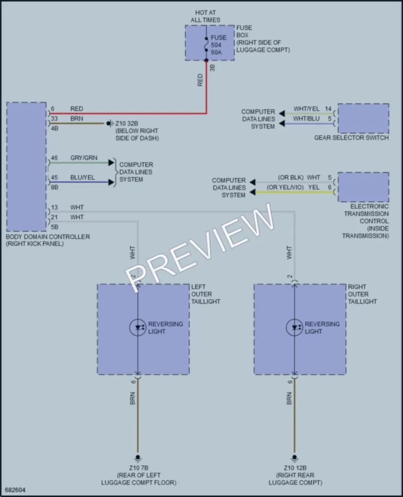 2019 BMW X7 Exterior Lights wiring diagram preview