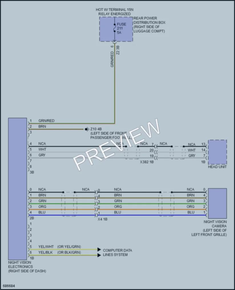 2019 BMW X7 Instrument Cluster wiring diagram preview