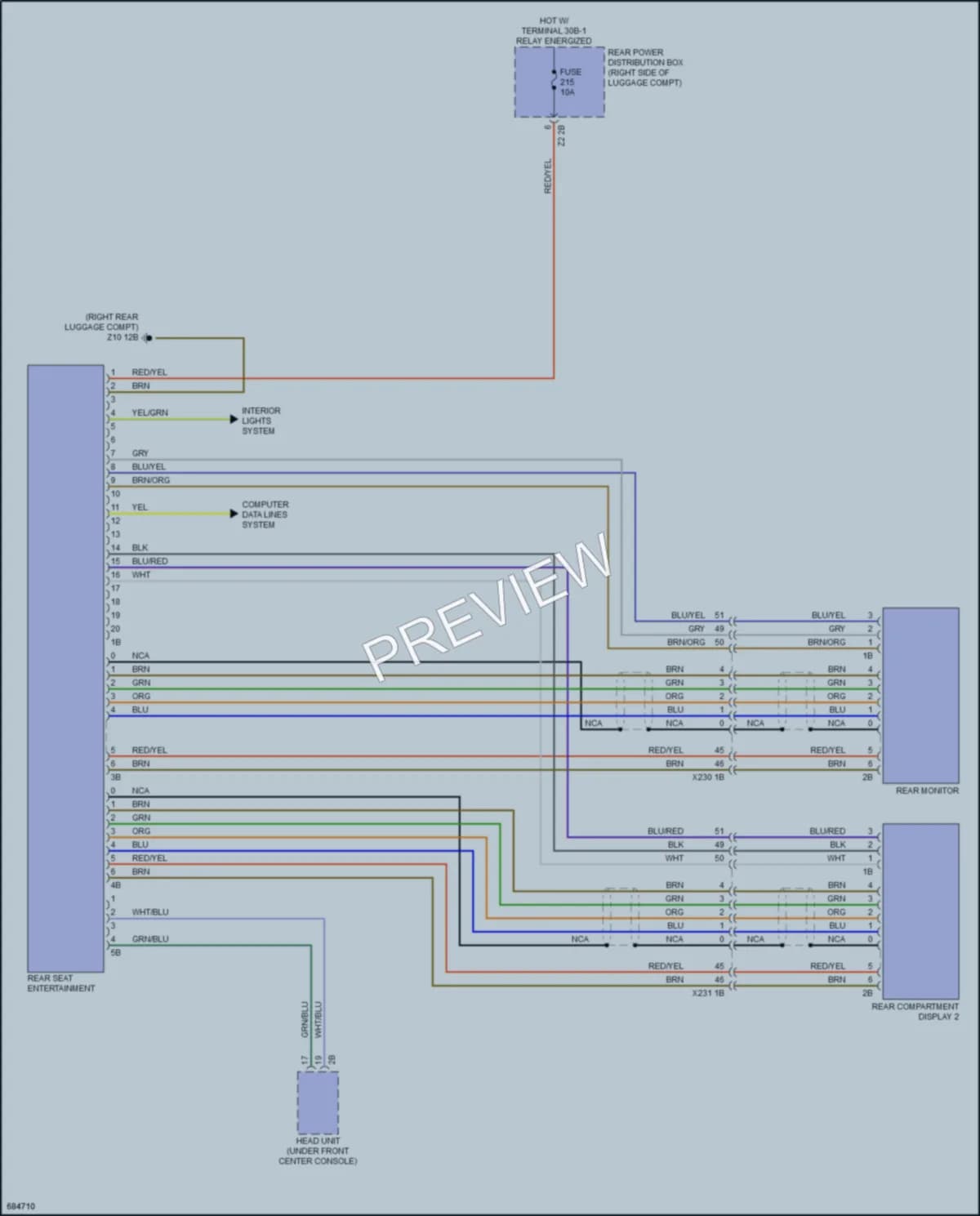 2019 BMW X7 Radio wiring diagram preview