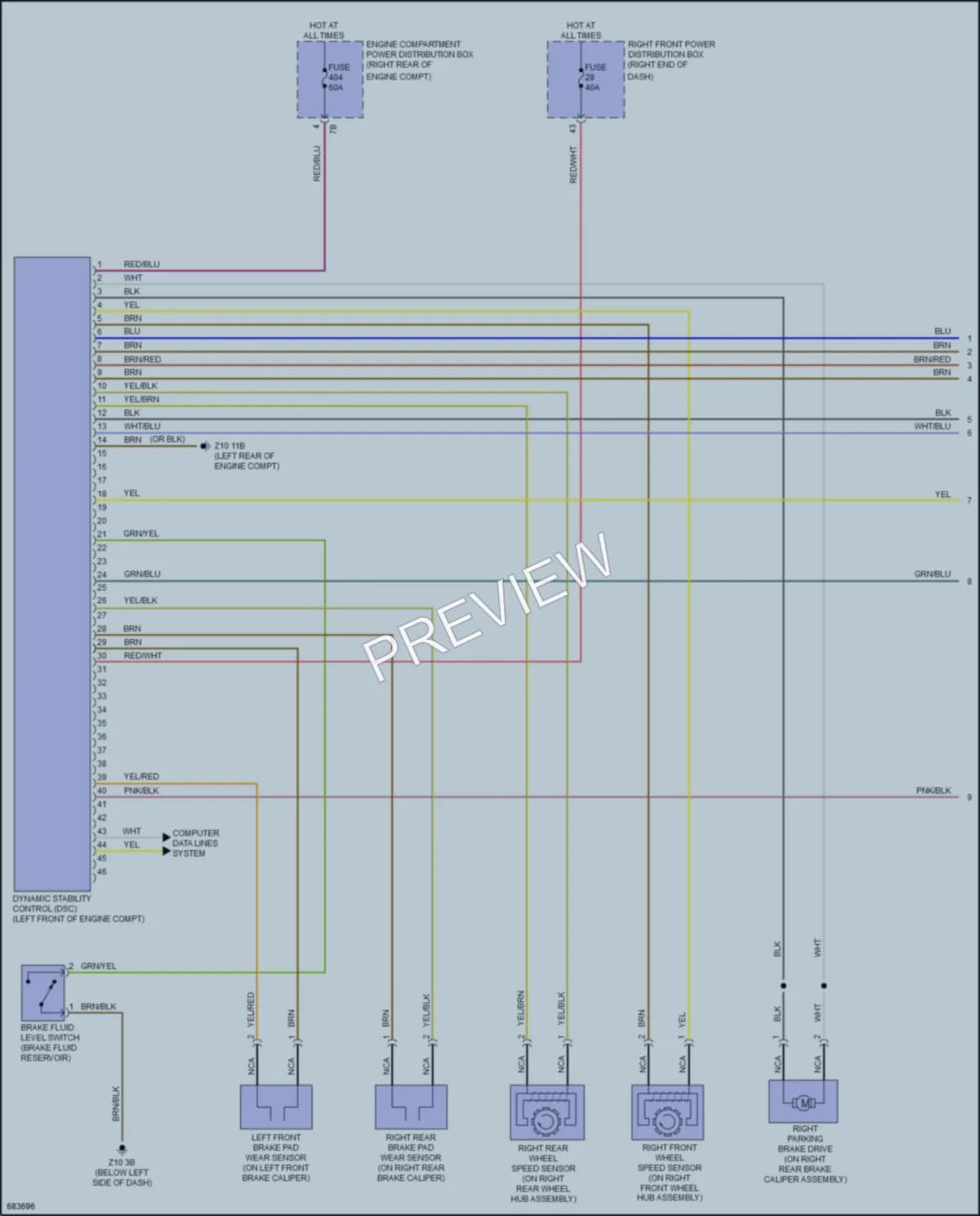 2019 BMW Z4 Anti Lock Brakes wiring diagram preview
