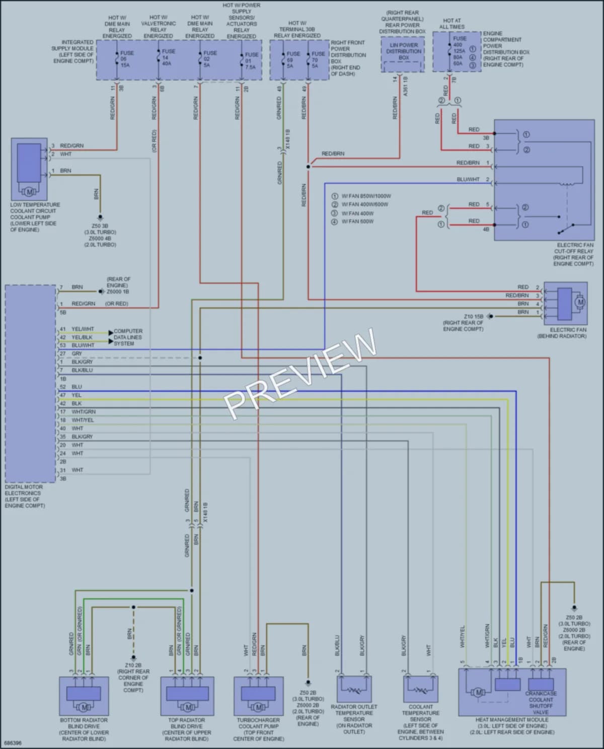 2019 BMW Z4 Cooling Fan wiring diagram preview