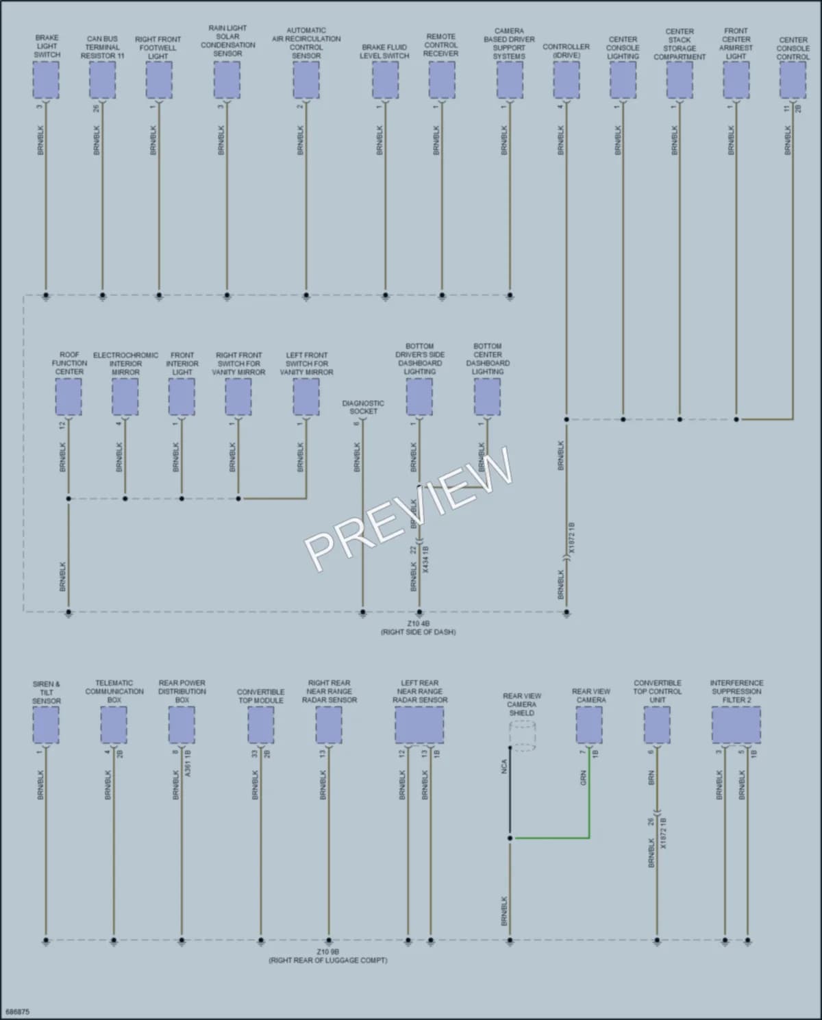 2019 BMW Z4 Ground Distribution wiring diagram preview
