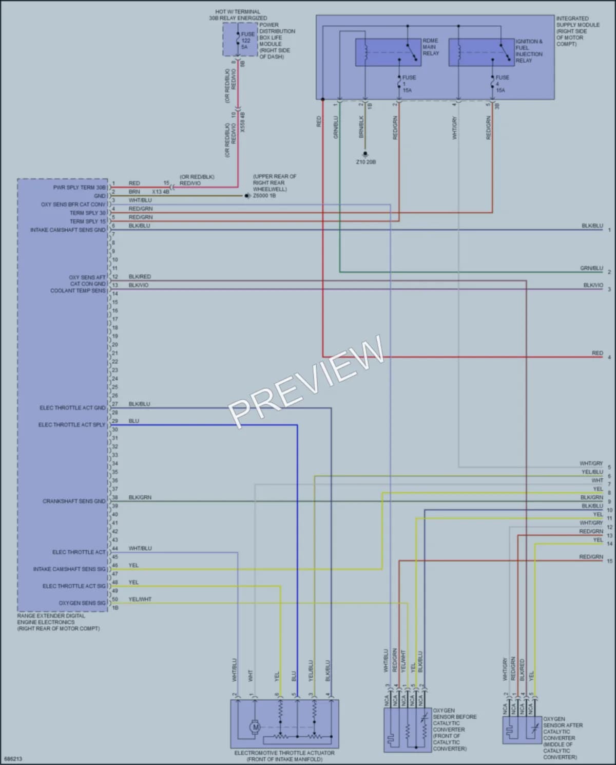 2019 BMW i3 Engine Performance wiring diagram preview