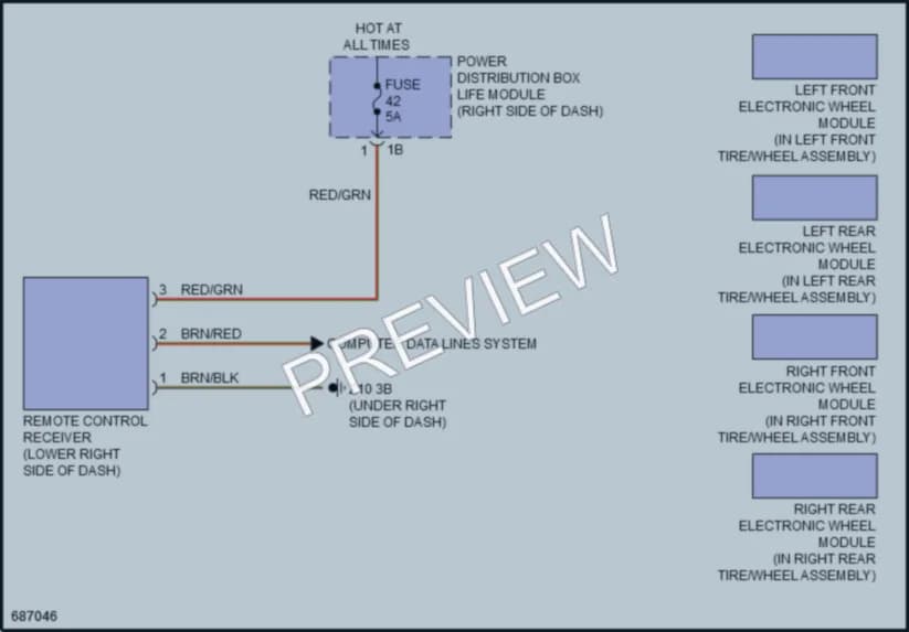 2019 BMW i3 Warning Systems wiring diagram preview