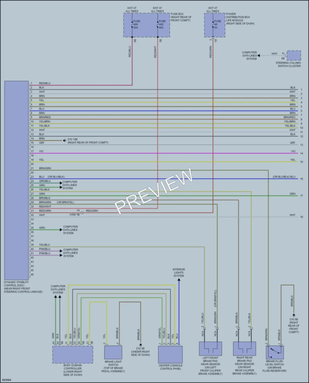 2019 BMW i3s Anti Lock Brakes wiring diagram preview