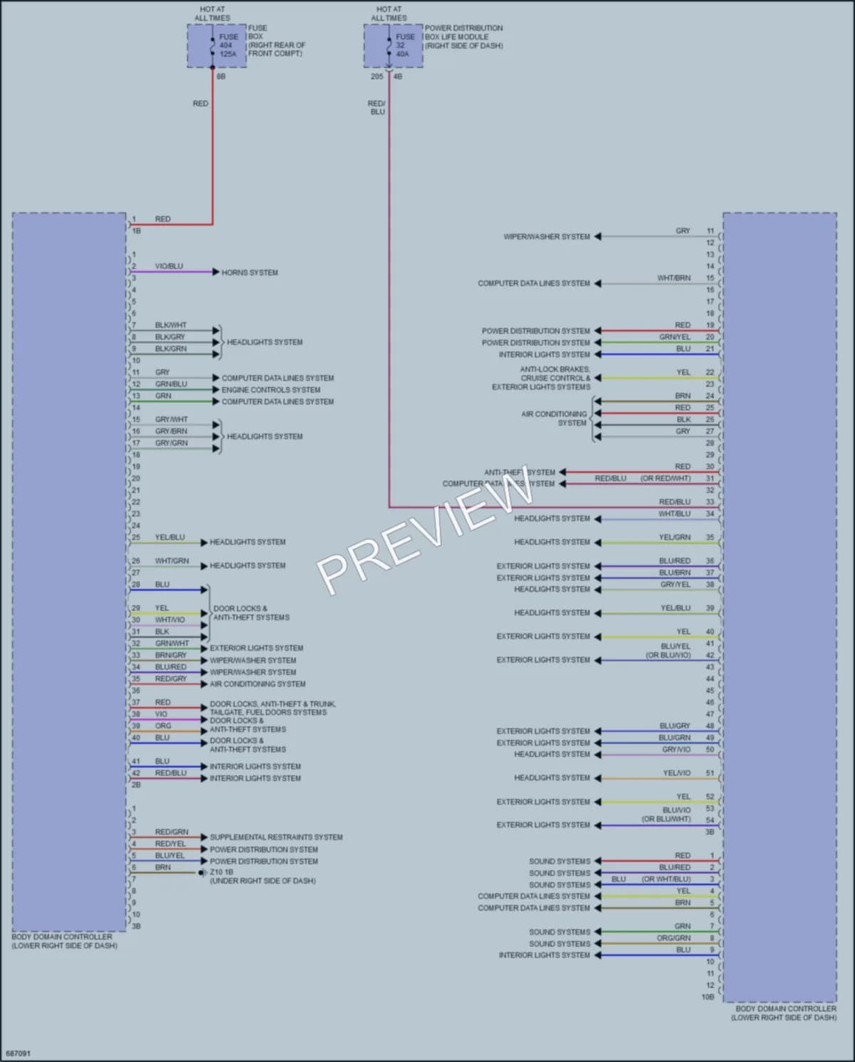 2019 BMW i3s Body Control Modules wiring diagram preview