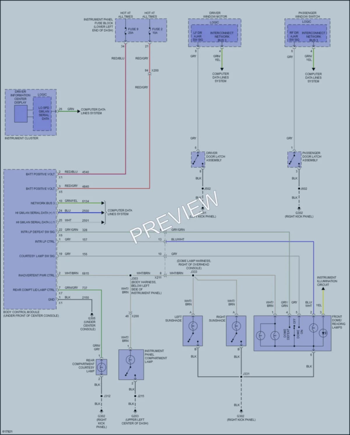 2019 Buick Cascada Interior Lights wiring diagram preview