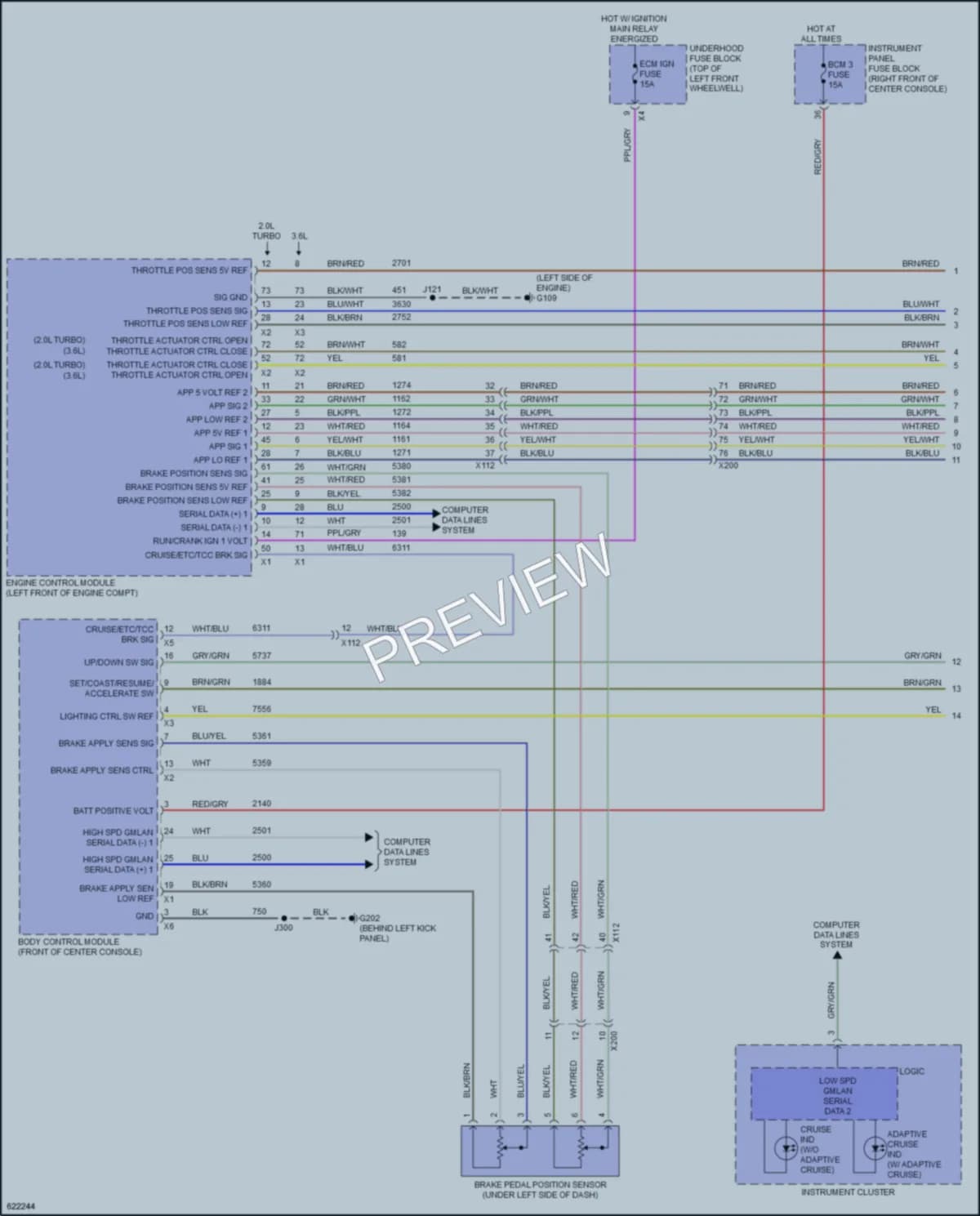2019 Buick Enclave Cruise Control wiring diagram preview