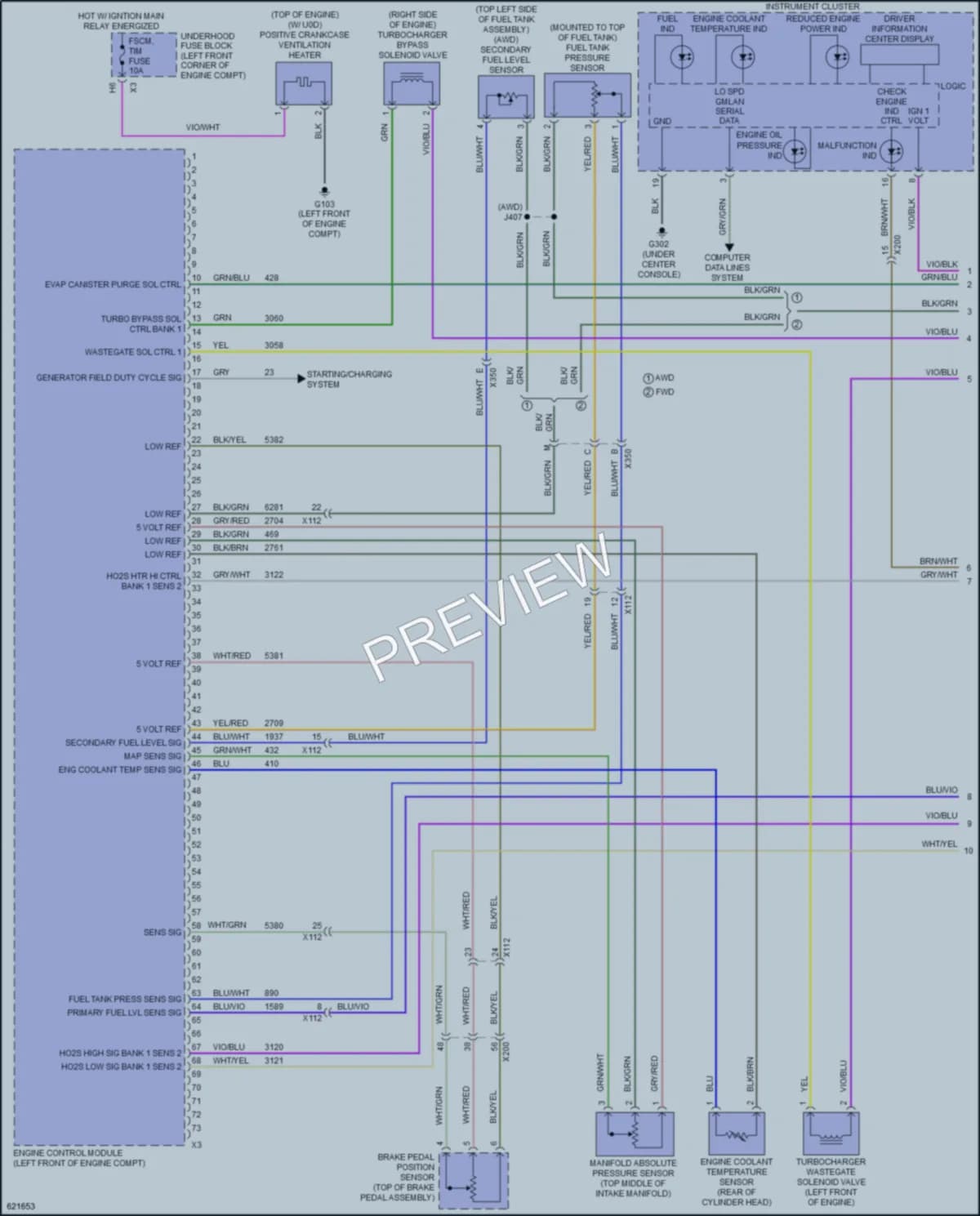 2019 Buick Encore Engine Performance wiring diagram preview