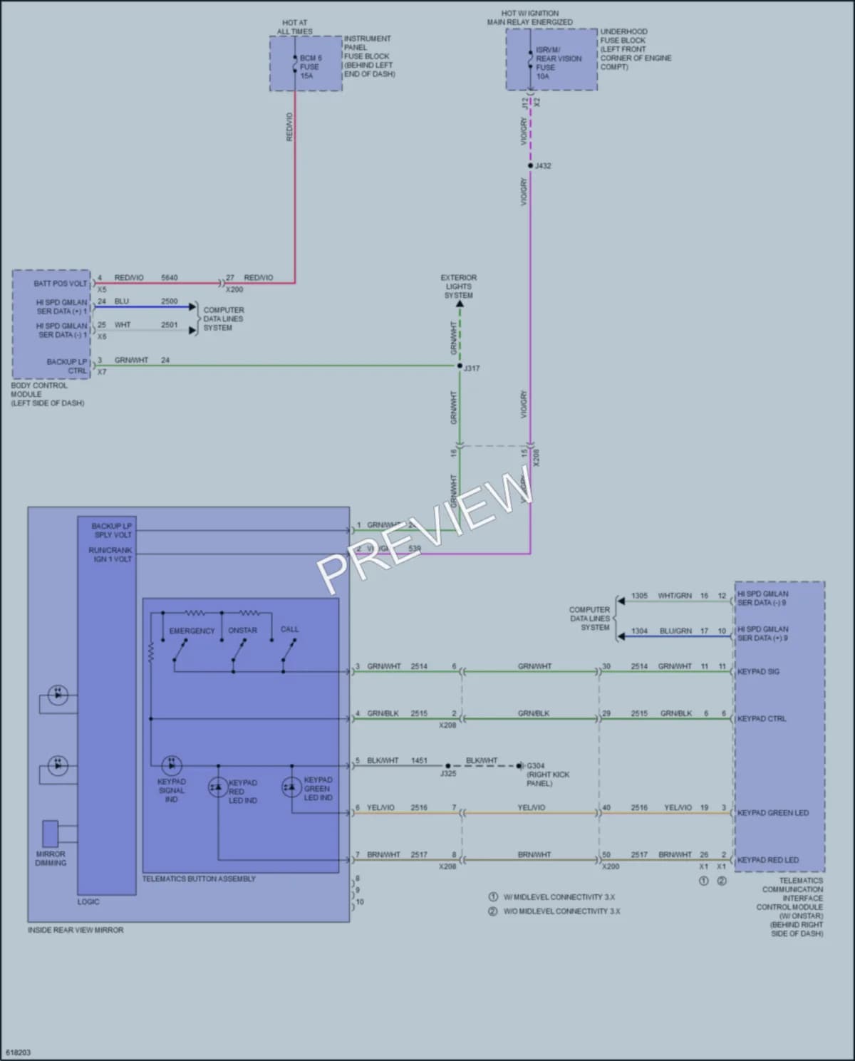 2019 Buick Encore Power Mirrors wiring diagram preview
