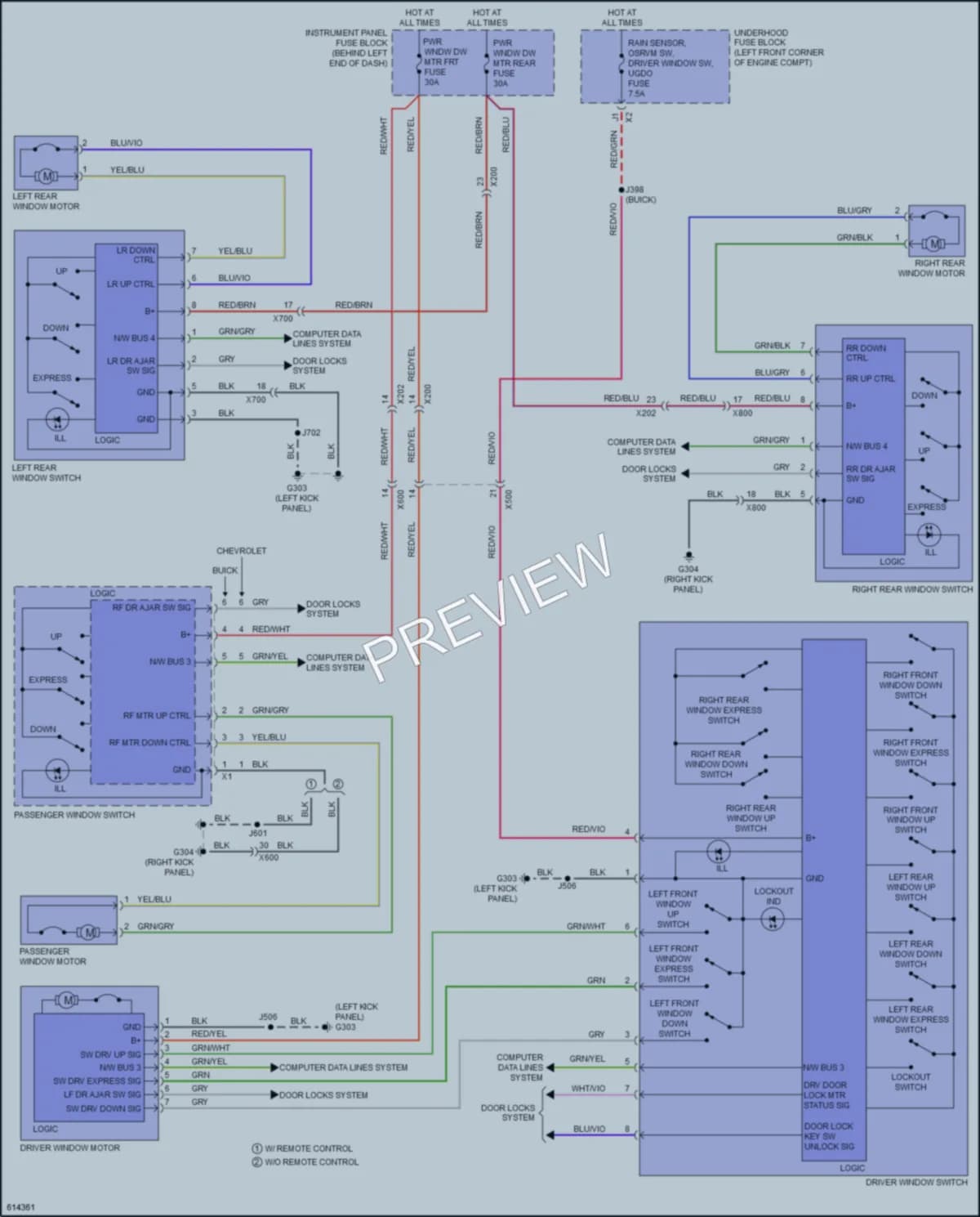 2019 Buick Encore Power Windows wiring diagram preview