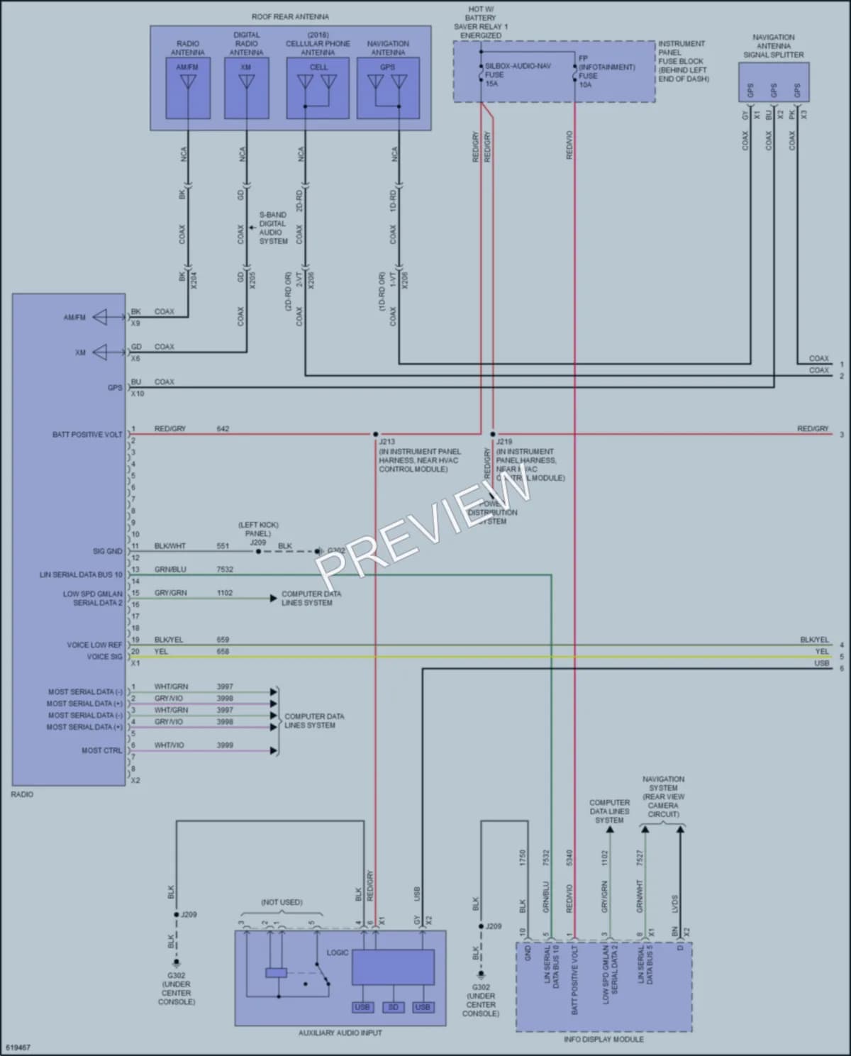 2019 Buick Encore Radio wiring diagram preview