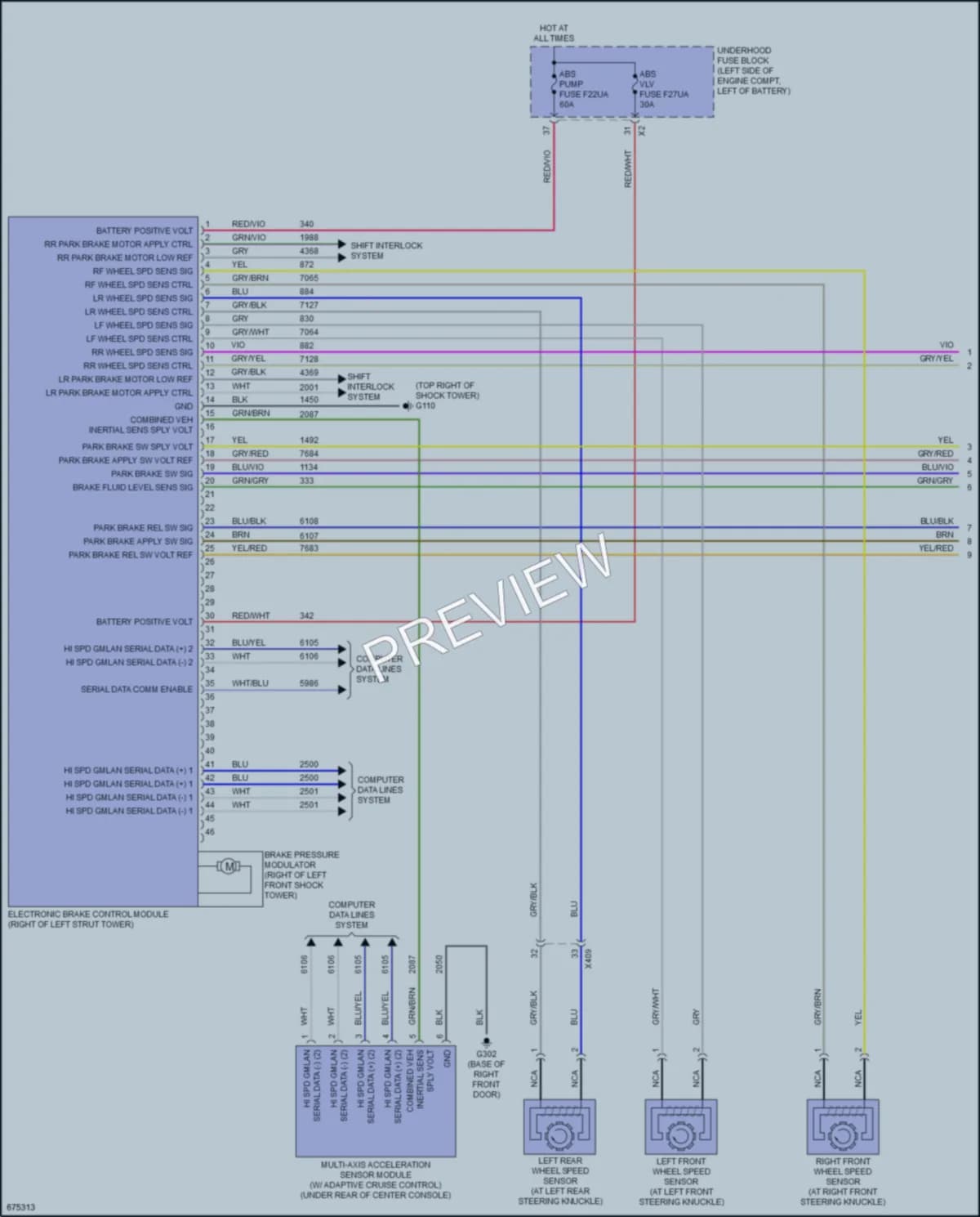 2019 Buick Envision Anti Lock Brakes wiring diagram preview