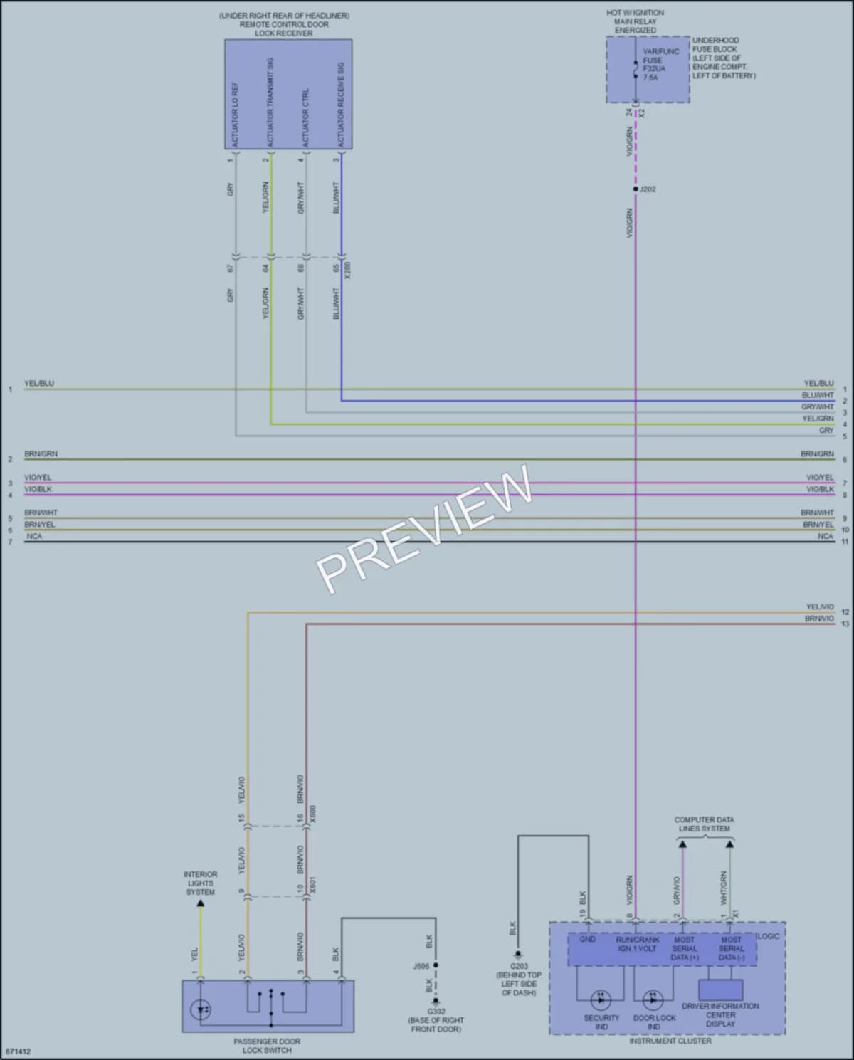 2019 Buick Envision Anti Theft wiring diagram preview