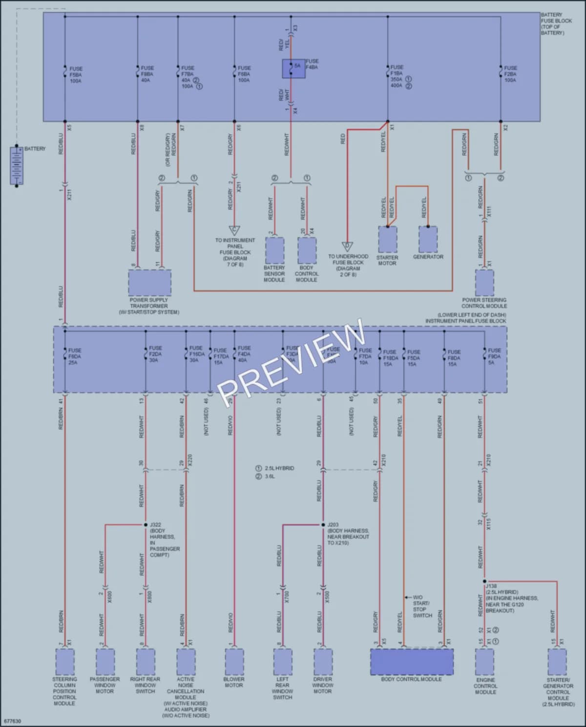 2019 Buick LaCrosse Power Distribution wiring diagram preview