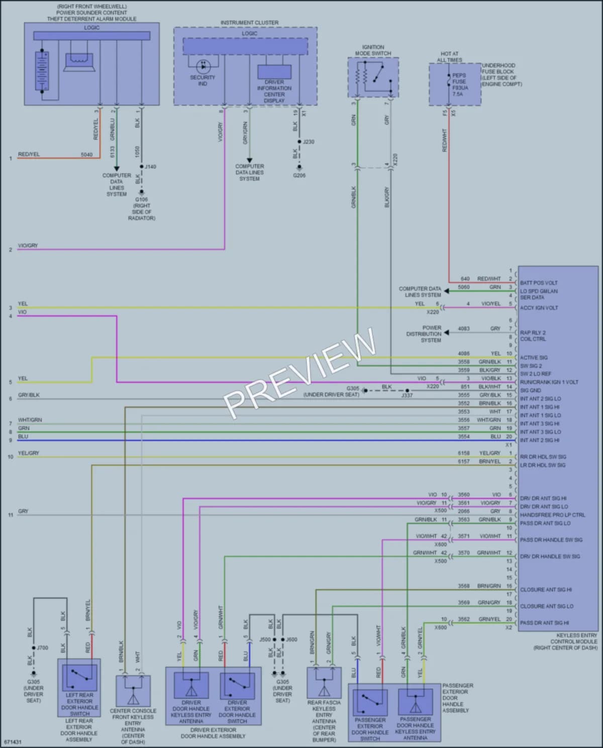 2019 Buick RegalSportback Anti Theft wiring diagram preview