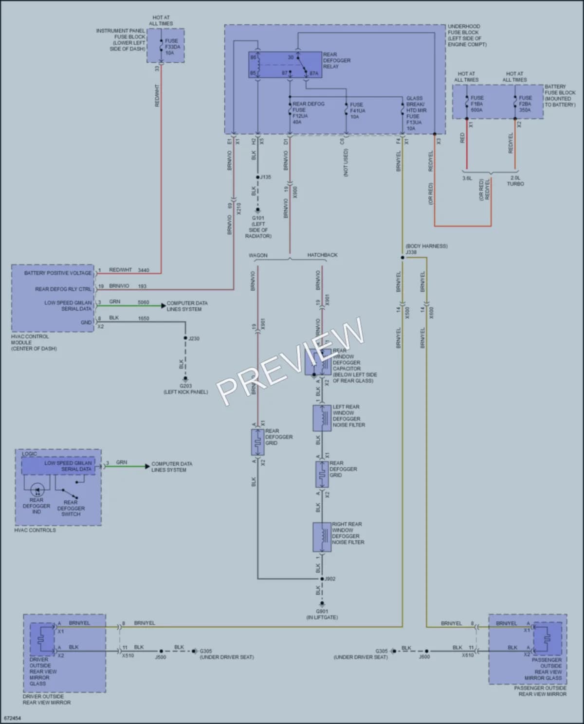 2019 Buick RegalSportback Defoggers wiring diagram preview