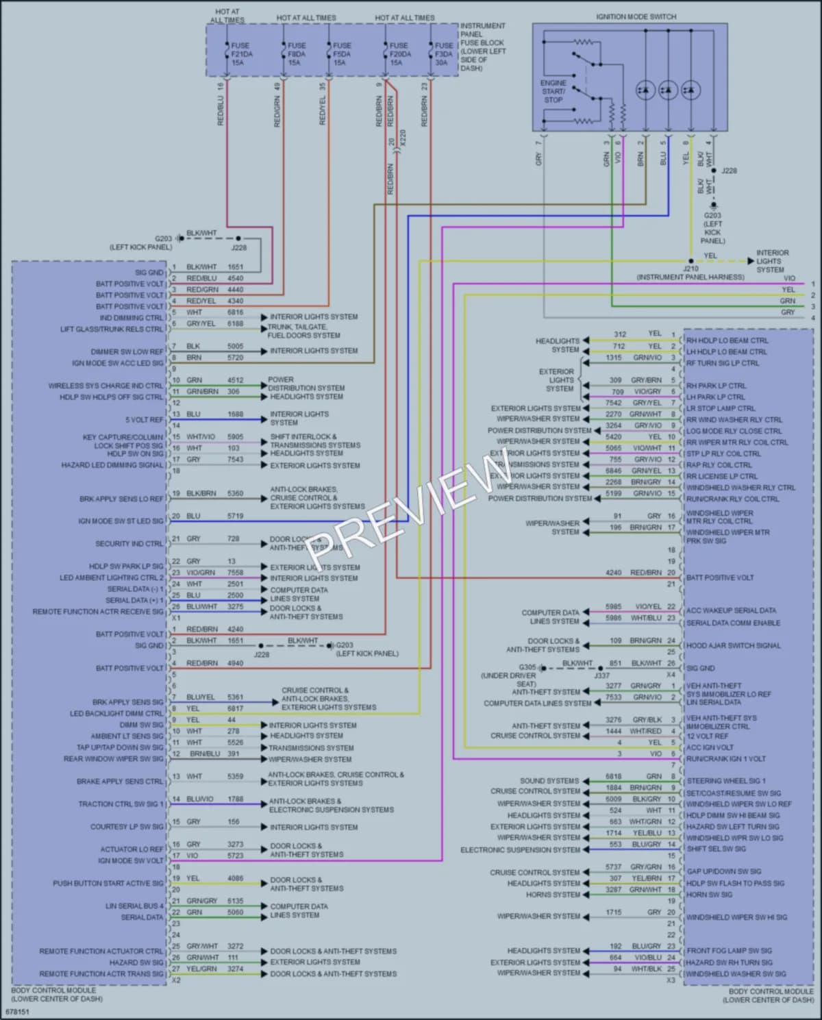 2019 Buick RegalTourX Body Control Modules wiring diagram preview