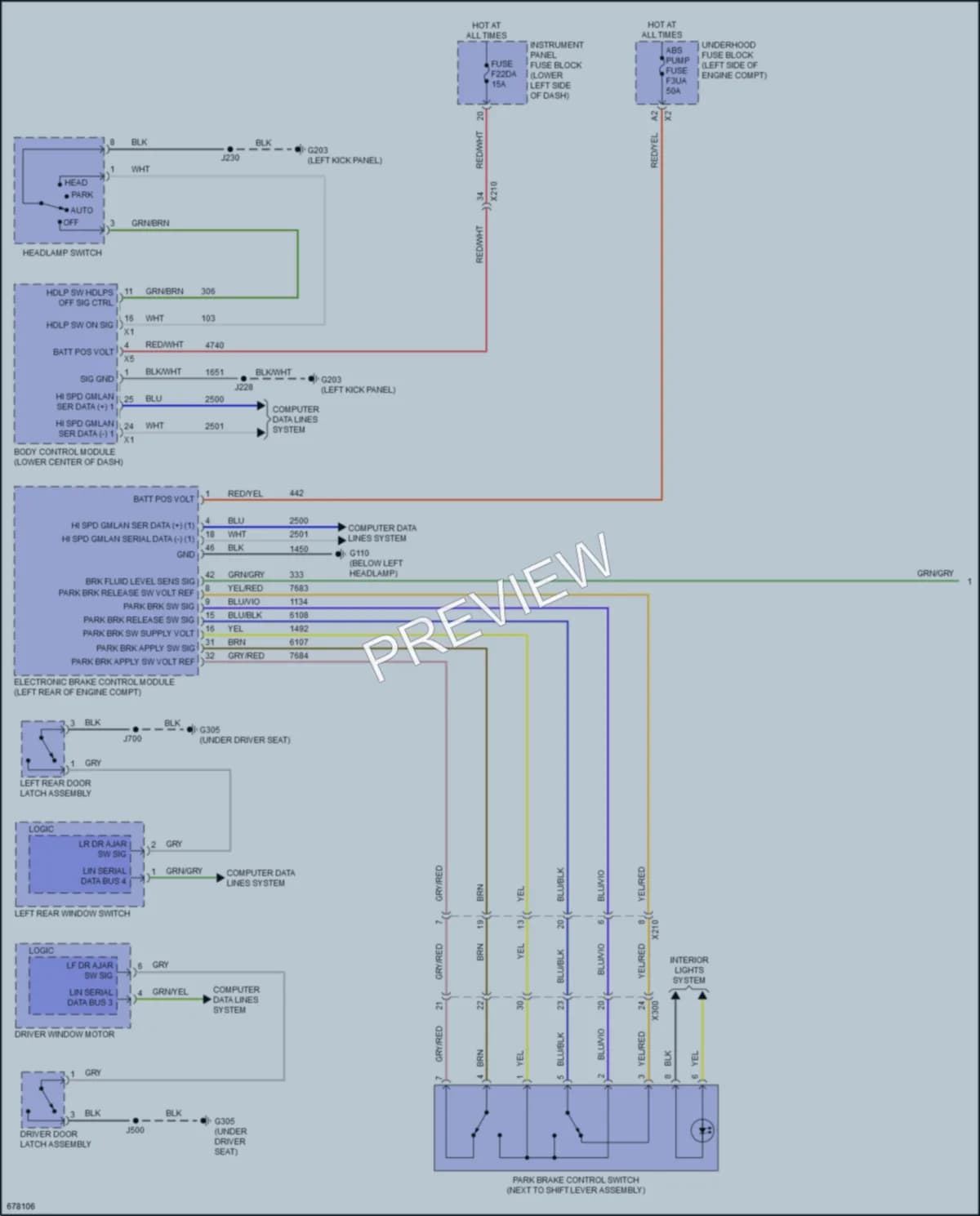 2019 Buick RegalTourX Warning Systems wiring diagram preview