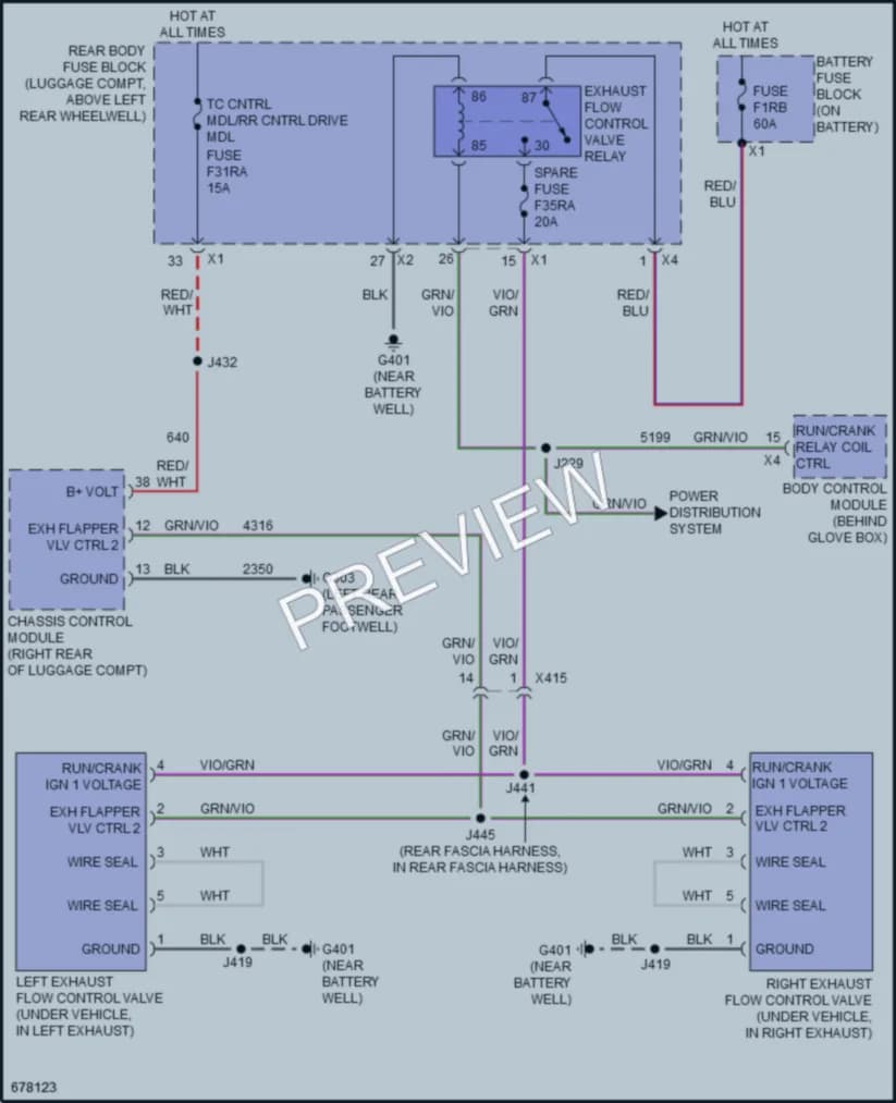 2019 Cadillac ATS Electronic Muffler wiring diagram preview