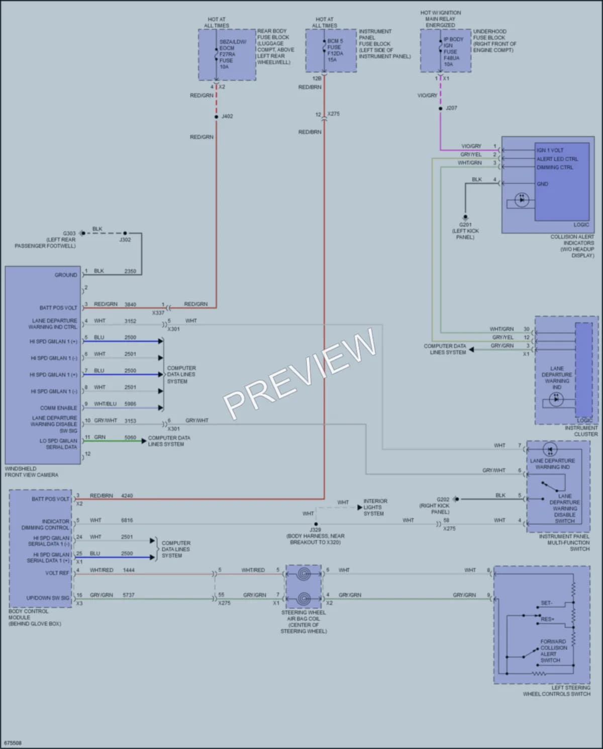 2019 Cadillac ATS Navigation wiring diagram preview