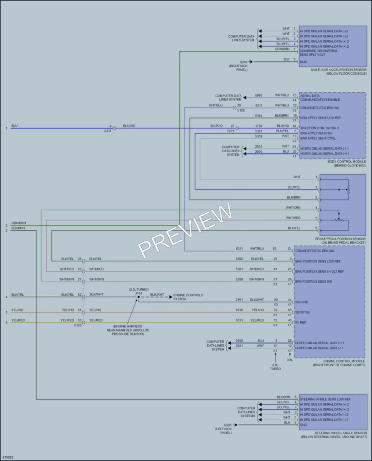 2019 Cadillac ATSV Anti Lock Brakes wiring diagram preview