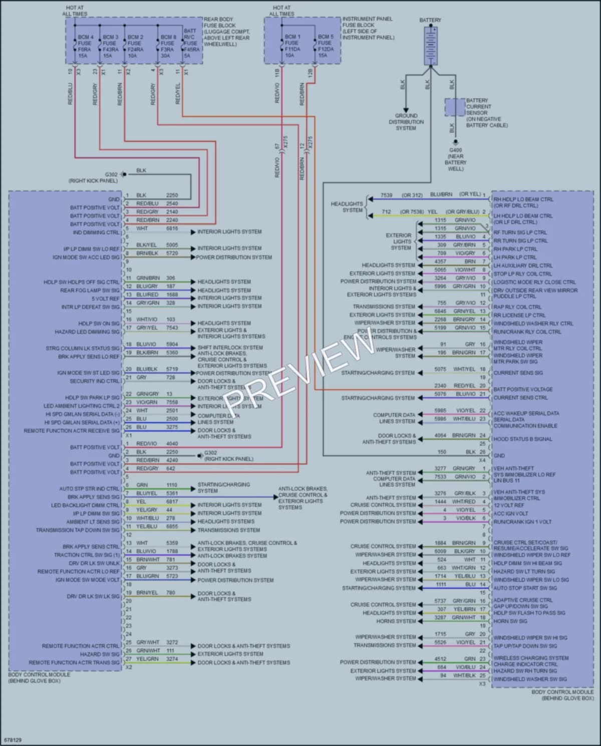 2019 Cadillac ATSV Body Control Modules wiring diagram preview