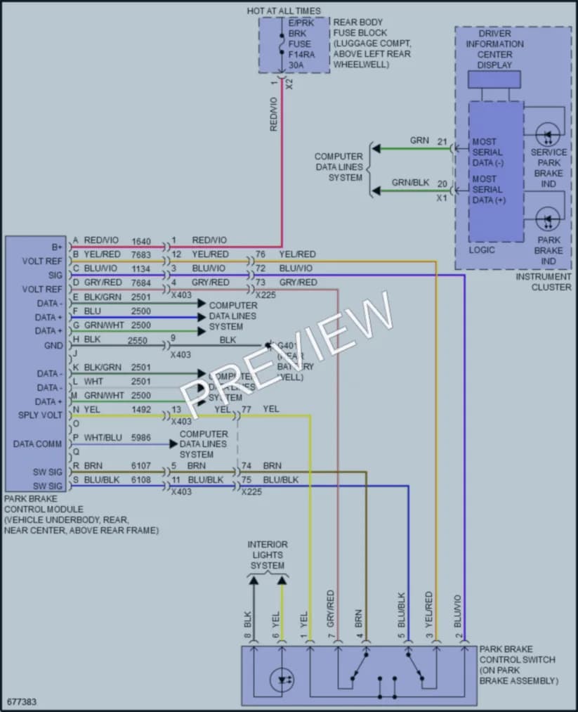 2019 Cadillac ATSV Shift Interlock wiring diagram preview