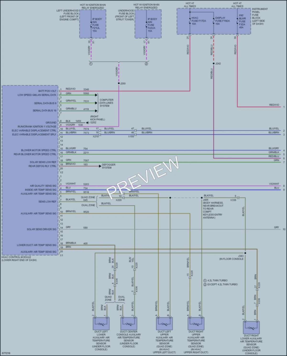 2019 Cadillac CT6 Air Conditioning wiring diagram preview
