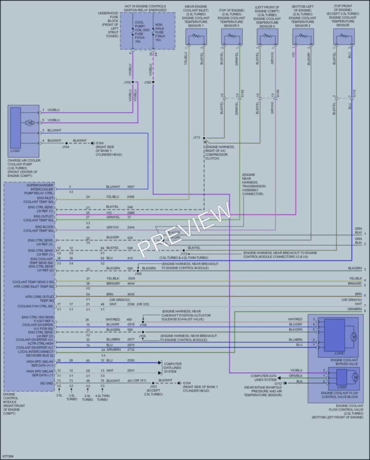 2019 Cadillac CT6 Cooling Fan wiring diagram preview