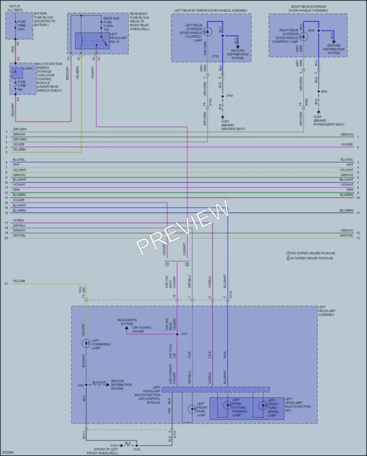 2019 Cadillac CT6 Exterior Lights wiring diagram preview