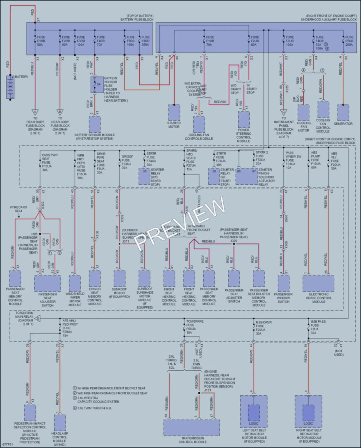 2019 Cadillac CTS Power Distribution wiring diagram preview