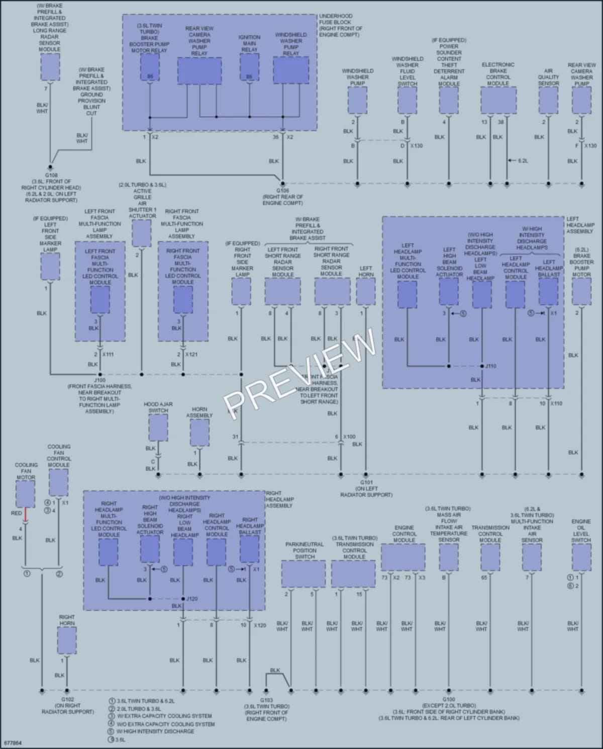 2019 Cadillac CTSV Ground Distribution wiring diagram preview