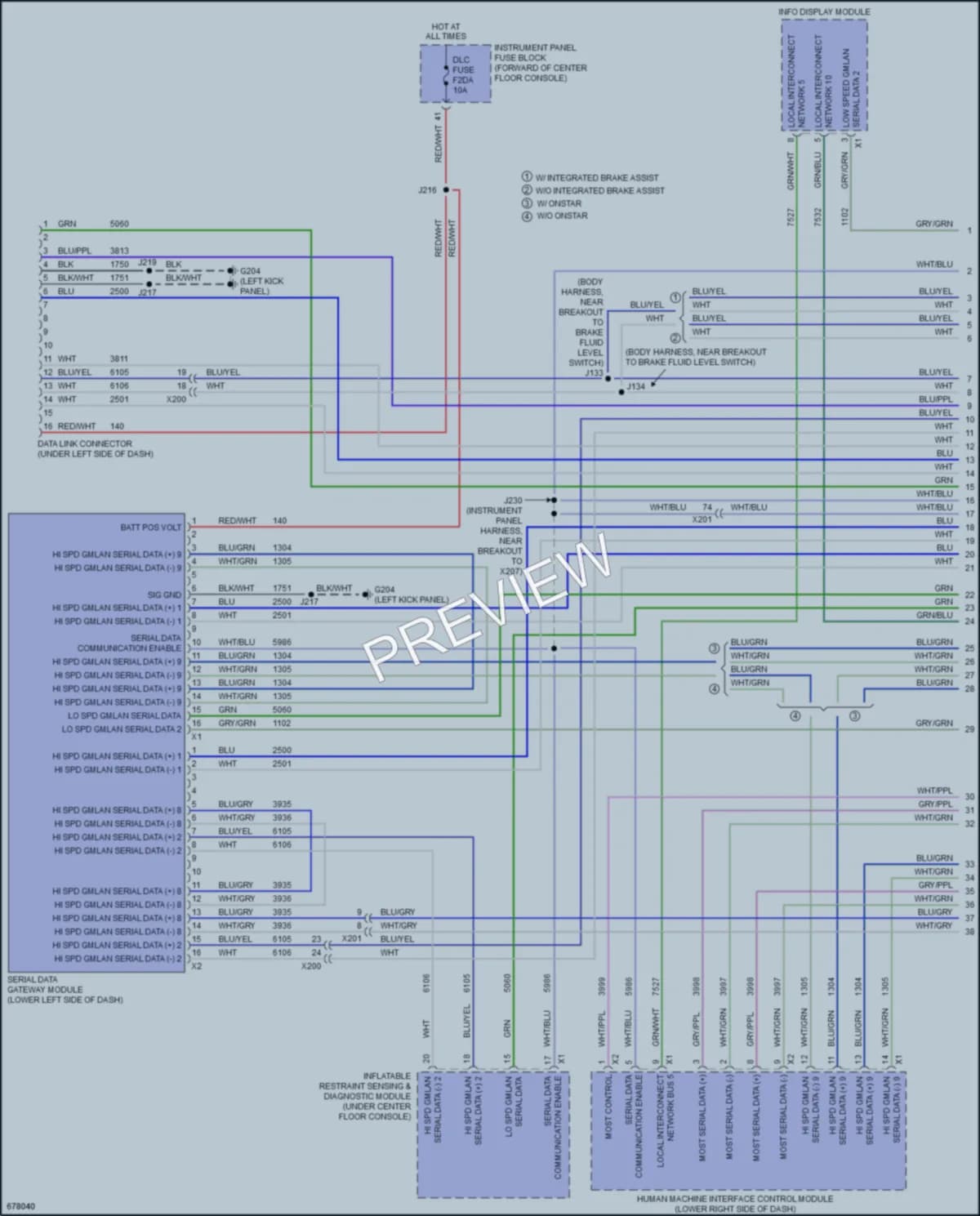 2019 Cadillac XT5 Computer Data Lines wiring diagram preview