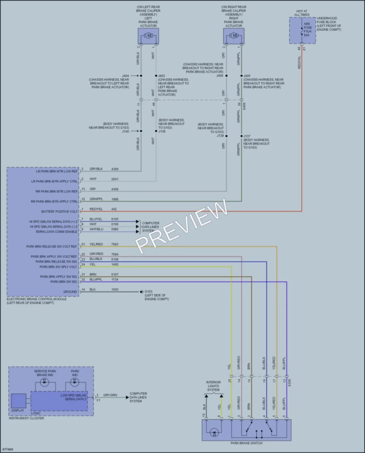 2019 Cadillac XT5 Shift Interlock wiring diagram preview
