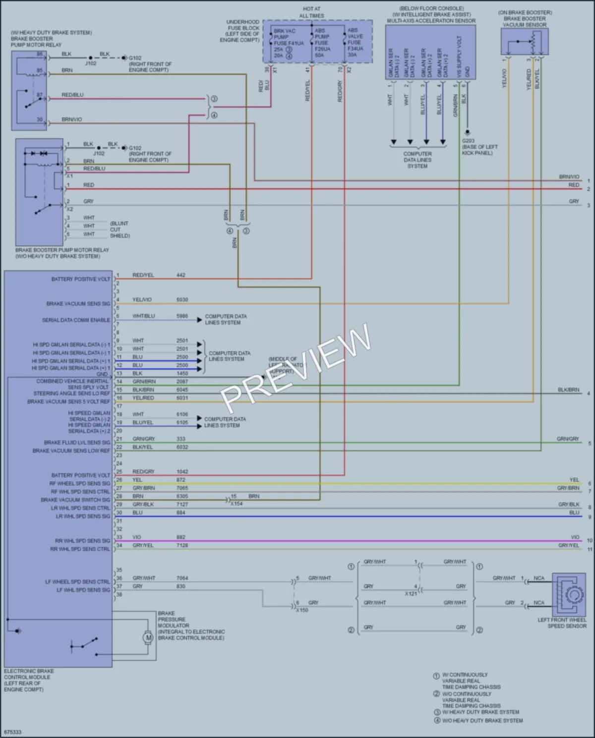 2019 Cadillac XTS Anti Lock Brakes wiring diagram preview